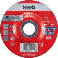 LÕIKEKETAS KWB, METALL 115X3X22MM