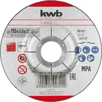 LÕIKEKETAS KWB, KIVI 115X3MM, ASTMEGA