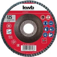 ABRASIIVLAMELLKETAS KWB TSIRKOON, 125MM P80