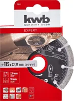 TEEMANTLÕIKEKETAS KWB, SEGMENDITUD 115MM