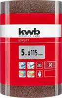 LIIVAPABER KWB 115MM ALUMIINIUMOKSIID P80 5M RULLIS