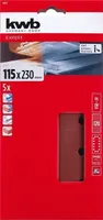 LIIVAPABER KWB, AUGUSTATUD 115X230MM P120 5TK