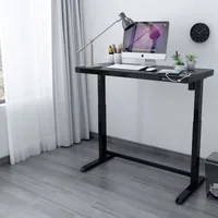 TÖÖLAUD ERGO 1 MOOTORIGA 120X60CM MUST