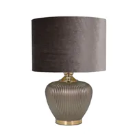 LAUALAMP LUXO H52CM TAUPE/KULD
