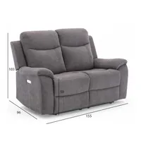 DIIVAN MILO 2-KOHALINE ELEKTRILINE RECLINER HALL