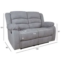 DIIVAN MALINA 2-KOHALINE MANUAALNE RECLINER