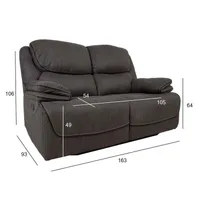 DIIVAN GORDY 2-KOHALINE MANUAALNE RECLINER