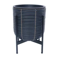 LILLEPOTT WICKER ALUSEGA 30X30XH38CM MUST/PRUUN