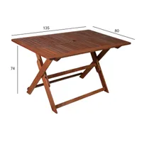 LAUD MODENA 135X80XH74CM MERANTI