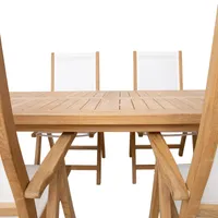 SÖÖGILAUAKOMPLEKT BALI 6 TOOLI KOKKUPANDAV