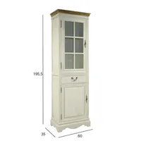VITRIINKAPP SAMIRA 60X35XH195,5CM ANTIIKVALGE