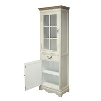 VITRIINKAPP SAMIRA 60X35XH195,5CM ANTIIKVALGE