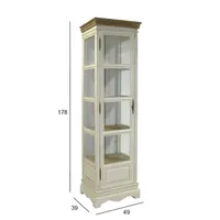 VITRIINKAPP SAMIRA 49X39XH178CM ANTIIKVALGE