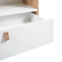 RIIUL HELENA WHITE 80X40XH140CM NAT/VALGE