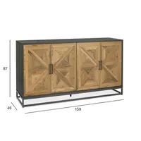 KUMMUT INDUS 159X46XH87CM TAMM
