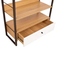 RIIUL STUDY 70X30XH124,5CM TAMM/VALGE