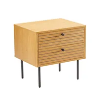ÖÖKAPP LINE 2-SAHTLIGA 50X40XH50CM MELAMIIN