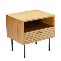 ÖÖKAPP LINE 50X40XH50CM TAMMEDEKOORIGA MELAMIIN