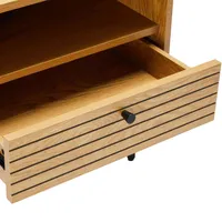 ÖÖKAPP LINE 50X40XH50CM TAMMEDEKOORIGA MELAMIIN