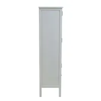 VITRIINKAPP DEVON 80.5X35XH136CM VALGE