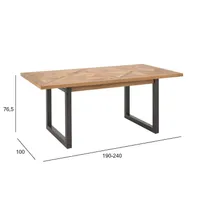 SÖÖGILAUD INDUS 190/240X100XH76,5CM TAMM