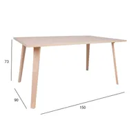 SÖÖGILAUD ADORA 150X90XH73CM PÖÖK