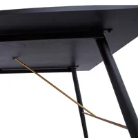 SÖÖGILAUD LUXEMBOURG 160X90XH75CM MUST