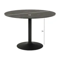 SÖÖGILAUD IBIZA D110XH74CM MUST MARMOR