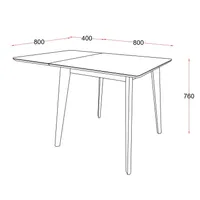 SÖÖGILAUD ROXBY 80/120X80XH76CM MUST