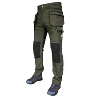 TÖÖPÜKSID PESSO JUPITER SLIM FIT RIPPTASKUTEGA ROHELINE C54