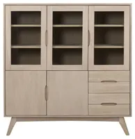 VITRIINKAPP MARTE 140X40XH148CM, VALGE