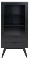 VITRIINKAPP A-LINE 72X36XH145CM, MUST
