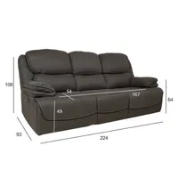 DIIVAN GORDY 3-KOHALINE MANUAALNE RECLINER