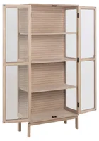VITRIINKAPP LINLEY 80X40XH180CM, BEEŽ