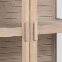 VITRIINKAPP LINLEY 80X40XH180CM, BEEŽ