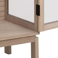 VITRIINKAPP LINLEY 80X40XH180CM, BEEŽ