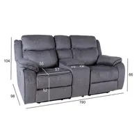 DIIVAN GENTRY 2-KOHALINE MANUAALNE RECLINER, HALL