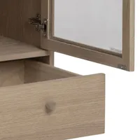 VITRIINKAPP ASTON 80X40XH144,8CM, HELE TAMM
