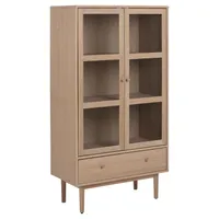 VITRIINKAPP ASTON 80X40XH144,8CM, HELE TAMM