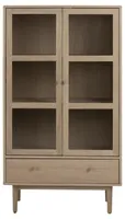 VITRIINKAPP ASTON 80X40XH144,8CM, HELE TAMM