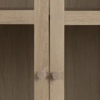 VITRIINKAPP ASTON 80X40XH144,8CM, HELE TAMM