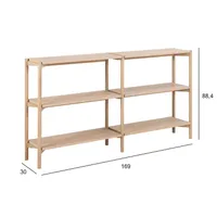 RIIUL BRAIDWOOD 169X30XH88,4CM, VALGE