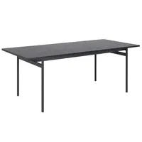SÖÖGILAUD ANGUS 200X90XH74CM, MUST