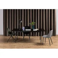 SÖÖGILAUD ANGUS 200X90XH74CM, MUST