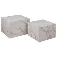 DIIVANILAUAD 2TK DICE 58X58XH40CM, VALGE