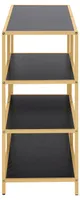 RIIUL SEAFORD 114X35XH78CM, MUST/KULDNE