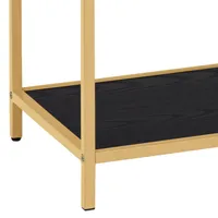 RIIUL SEAFORD 114X35XH78CM, MUST/KULDNE