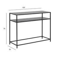 KONSOOLLAUD NEWCASTLE 100X35XH79CM, MUST