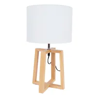 LAUALAMP WOODEN H44,5CM, VALGE