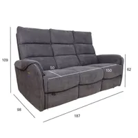 DIIVAN BOWERS 3-KOHALINE ELEKTRILINE RECLINER